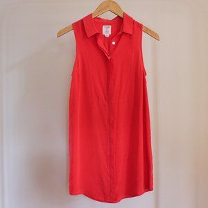 Pink Pure Silk Shirt Dress/Tunic